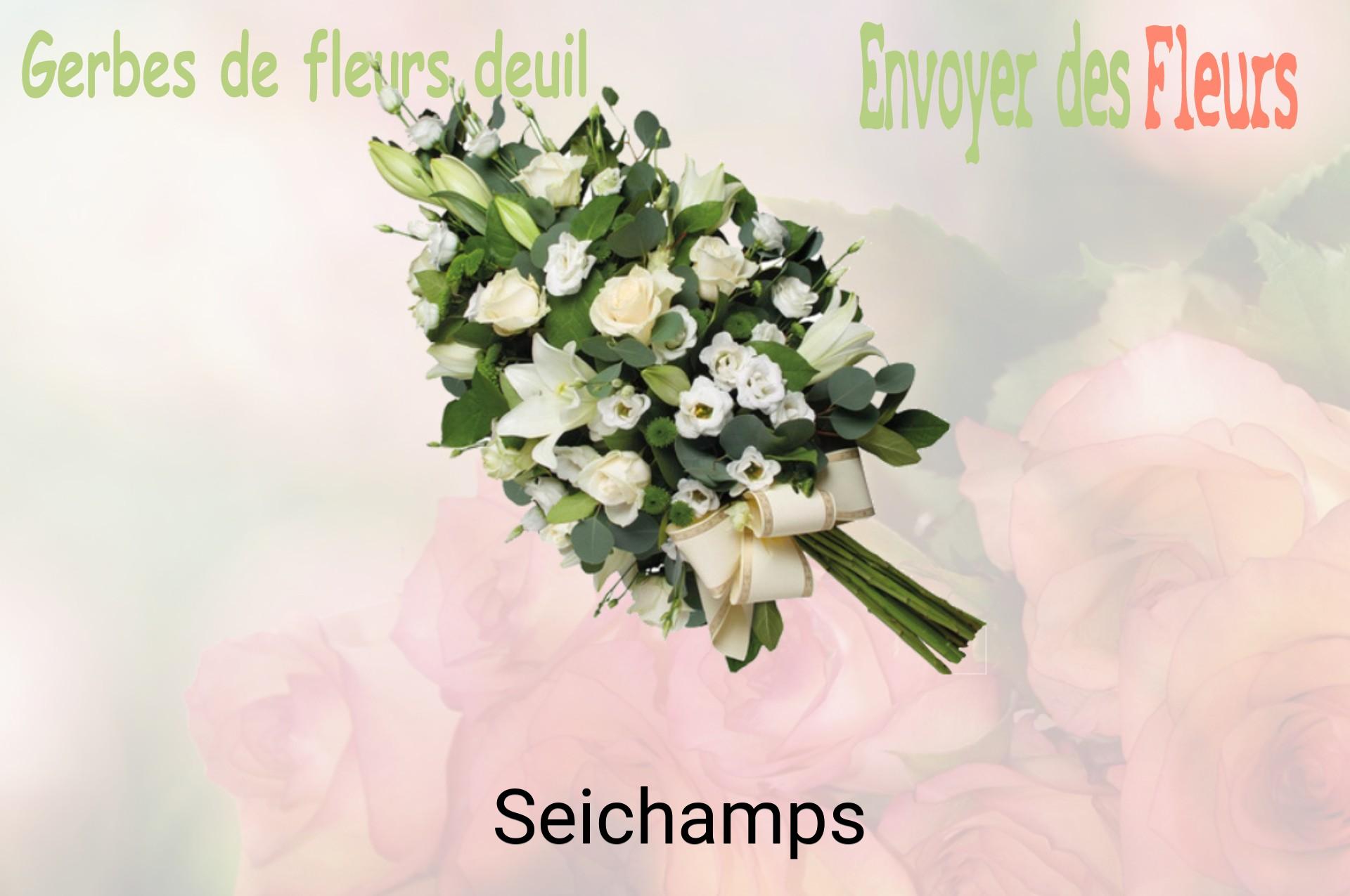 Gerbe de fleurs de deuil livrée à Seichamps